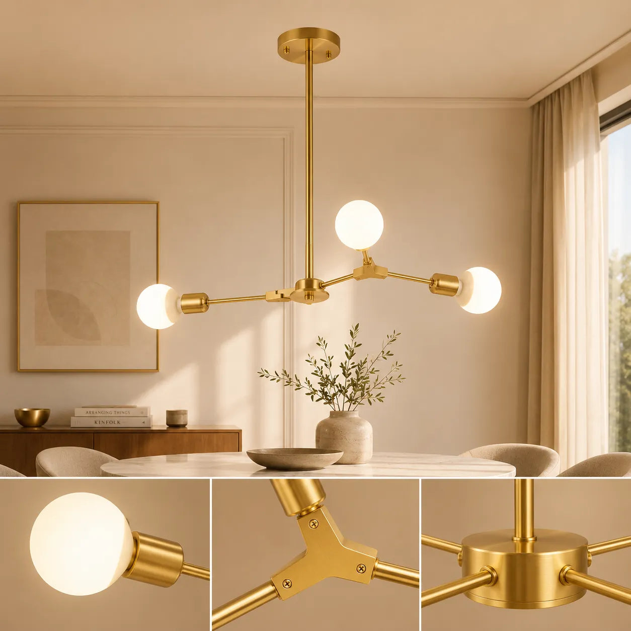 Auréa™ Élégance | lustre salon moderne - lustre cuisine moderne