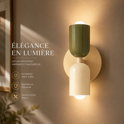 Lunéa™ Nordique | Élégante applique murale LED pour les salons