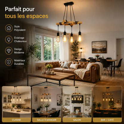 Lofténa™ Vintage | Industriel lustre salon et pour salle à manger