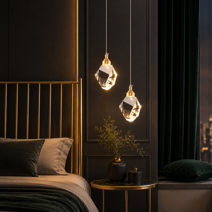 AURÉLIA | Lustre Salon Cristal LED Élégant pour Salle à Manger & Cuisine
