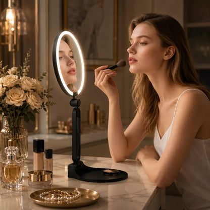 LUMIPRO™ Élégance | Miroir Maquillage LED et coiffeuse