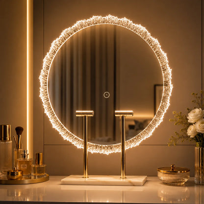 ÉLÉNORA™ Élégance | Miroir Maquillage LED pour les coiffeuses