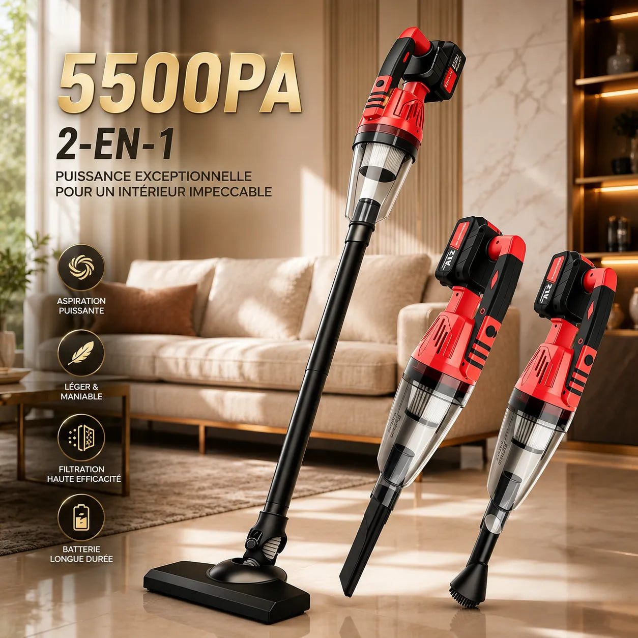 VORTEXA™ Compact |Aspirateur sans fil voiture