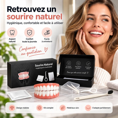 Facettes Dentaires Amovibles Smilé | Cache-dents cosmétique en silicone, haut et bas