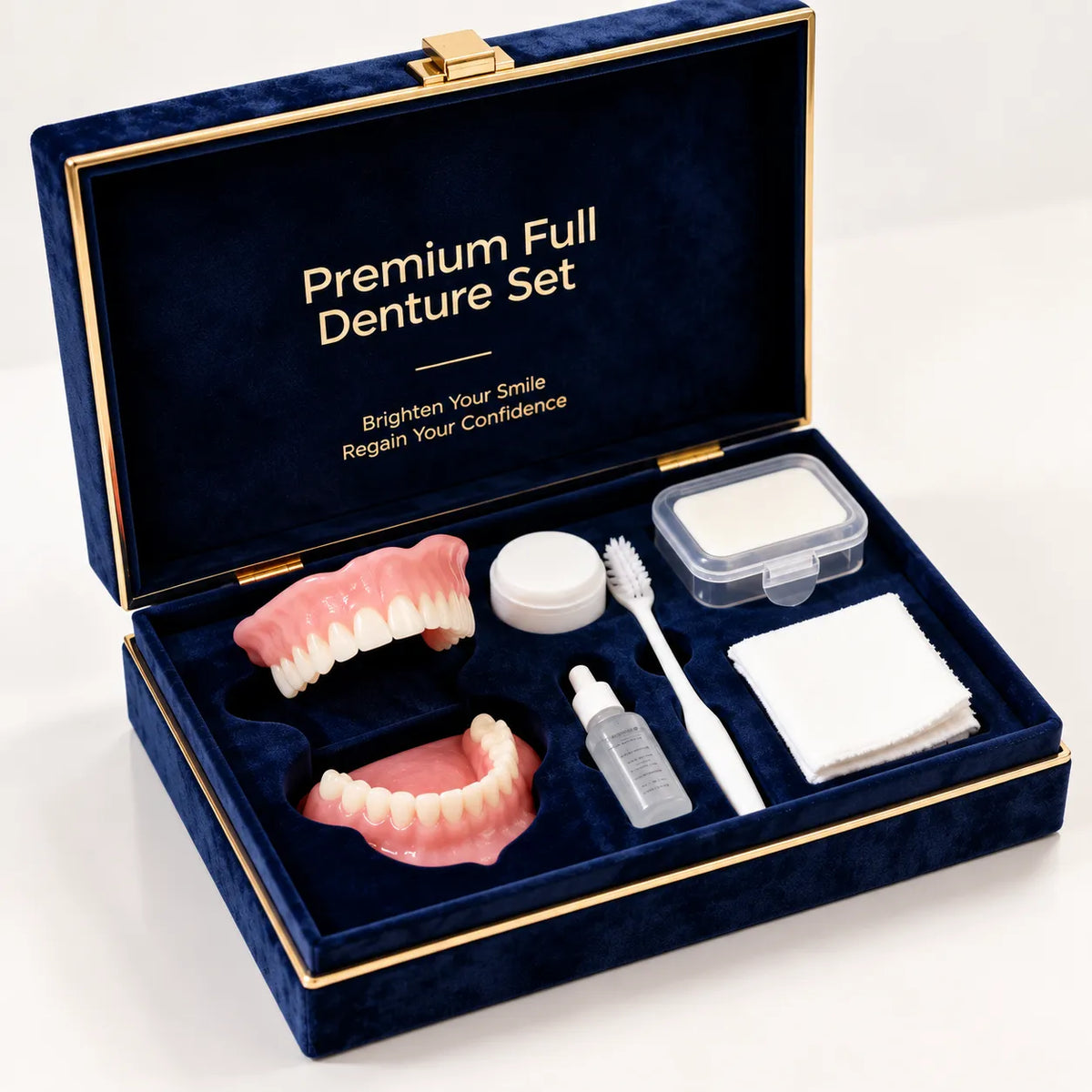 Facettes Dentaires Amovibles Smilé | Kit fausses dents cosmétiques en silicone, haut et bas