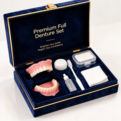 Facettes Dentaires Amovibles Smilé | Kit fausses dents cosmétiques en silicone, haut et bas