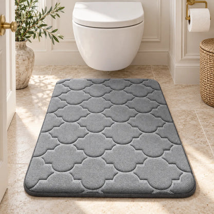 Tapis de Salle de Bain Moelly | Tapis de douche antidérapant en mousse à mémoire de forme