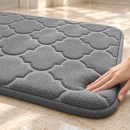 Tapis de Salle de Bain Moelly | Tapis de douche antidérapant en mousse à mémoire de forme
