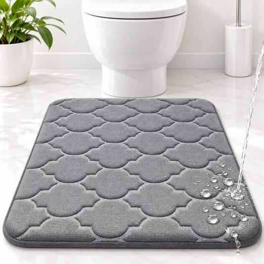 Tapis de Salle de Bain Moelly | Tapis de douche antidérapant en mousse à mémoire de forme