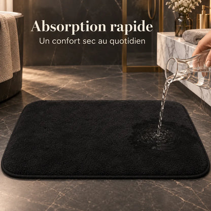 Tapis de Salle de Bain Moelly | Tapis de douche antidérapant en velours corail super absorbant
