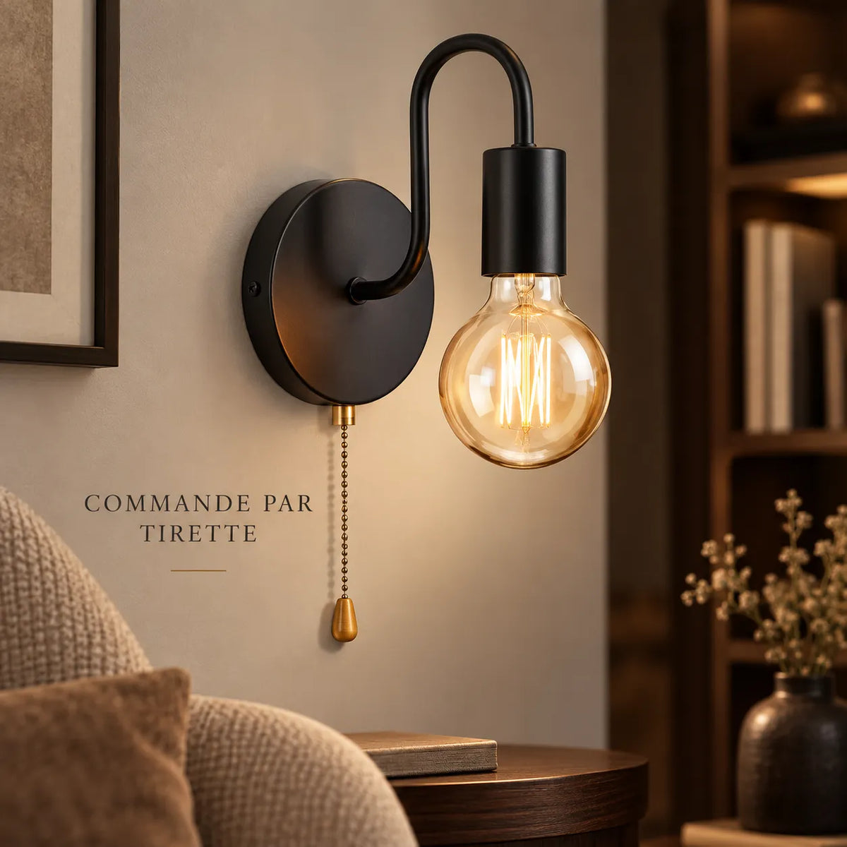 Applique Murale pour Chambre LED G9 Dorée avec Double Éclairage Haut et Bas – Nordeva