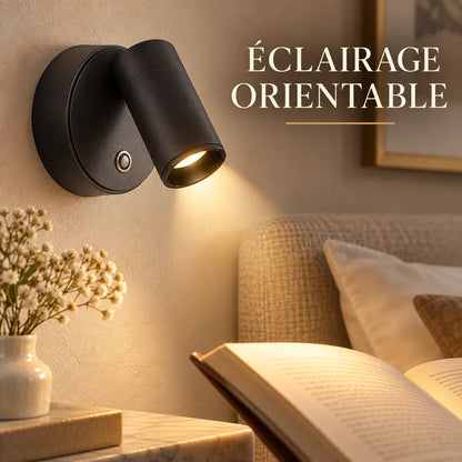 Appliques Murales LED Rechargeables USB, Tactiles, 3 Couleurs et Orientables à 350° – Magnetia