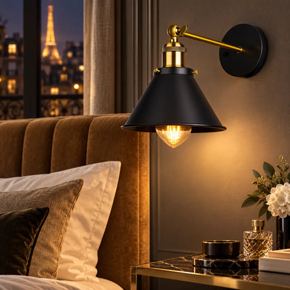 Applique Murale Vintage Ferro | Lampe murale industrielle en fer, chambre, salle de bain et bar