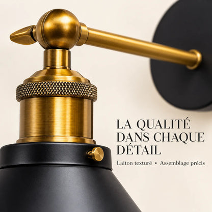 Applique Murale Vintage Ferro | Lampe murale industrielle en fer, chambre, salle de bain et bar