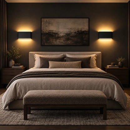 Applique Murale Nordica Alu | Lampe murale en aluminium étanche IP65, chambre et salle de bain