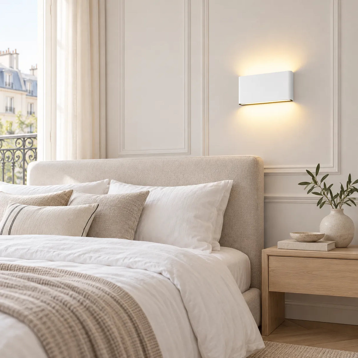 Applique Murale Nordica Alu | Lampe murale en aluminium étanche IP65, chambre et salle de bain