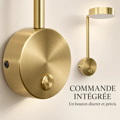 Applique Murale 9W | Lampe murale LED avec interrupteur, chambre et salon