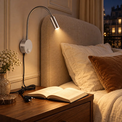 Applique Murale Flexa | Lampe murale LED flexible pour lecture, chevet et bureau