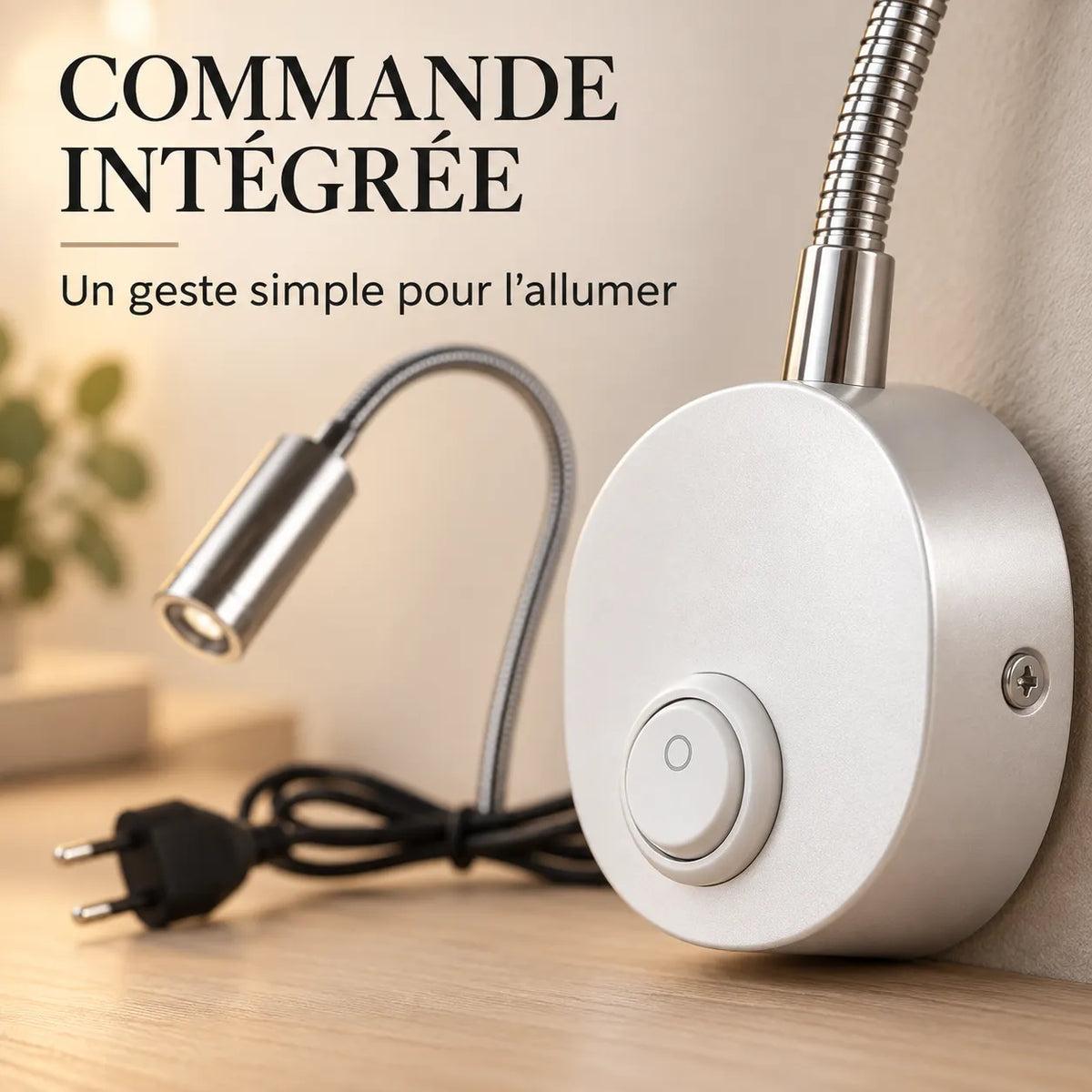 Applique Murale Flexa | Lampe murale LED flexible pour lecture, chevet et bureau