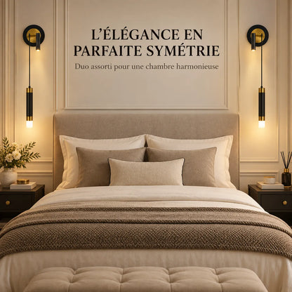 Applique Murale Linea | Lampe murale linéaire en fer, chambre et lecture