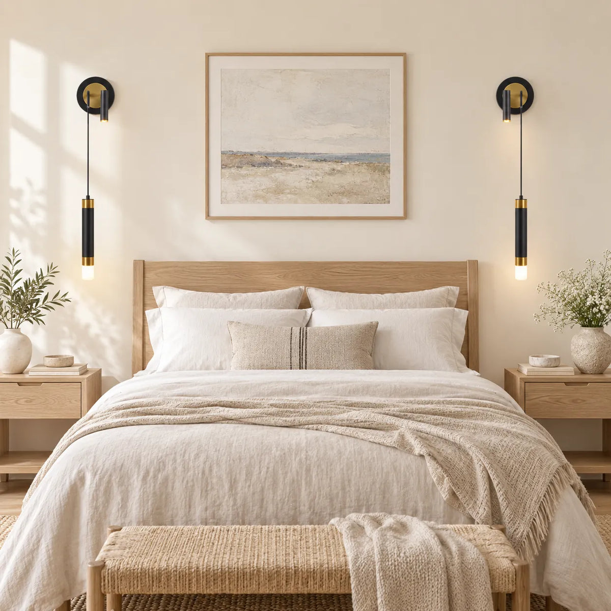 Applique Murale Linea | Lampe murale linéaire en fer, chambre et lecture