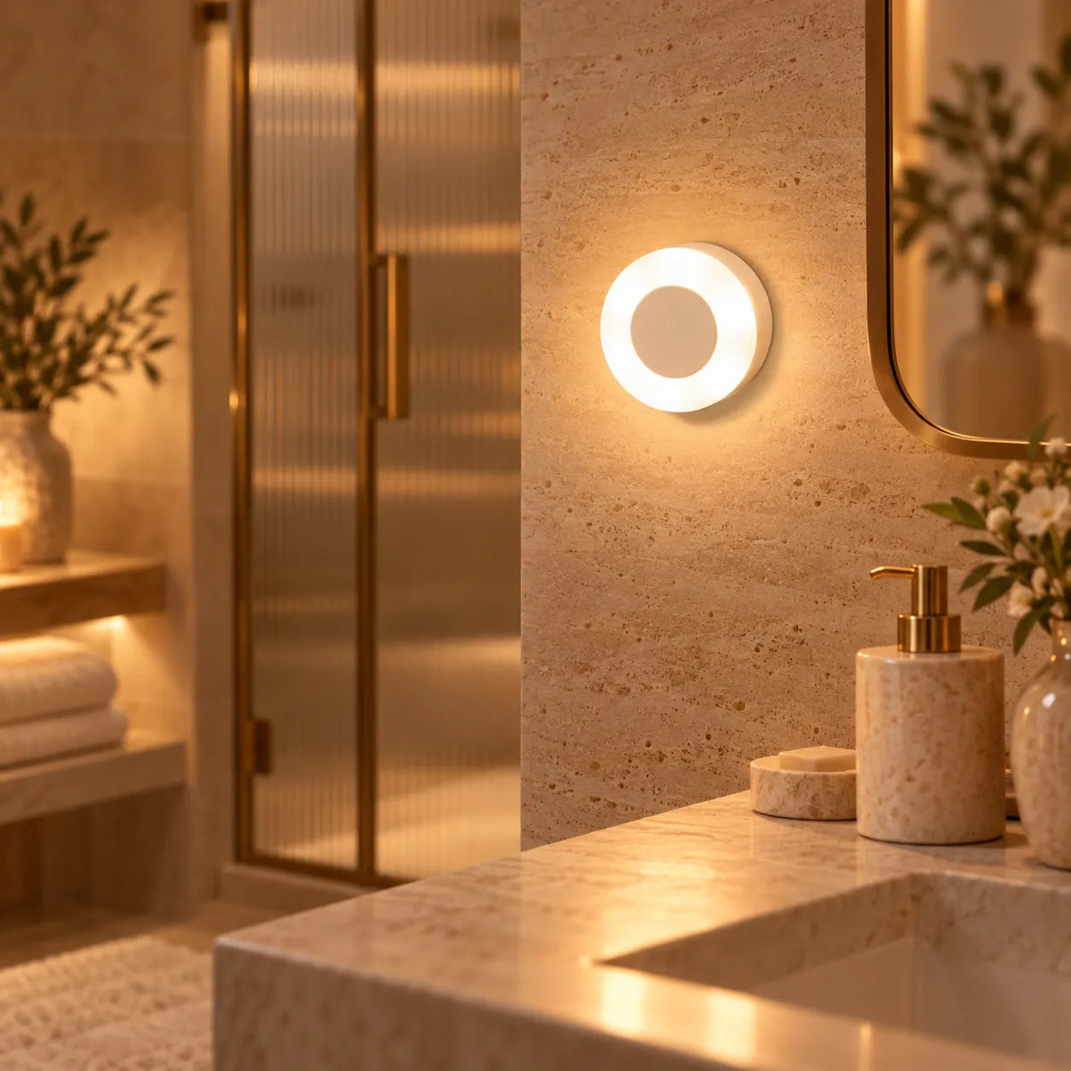 Applique Murale LED Fimura | Lampe murale sans fil rechargeable, tactile et magnétique