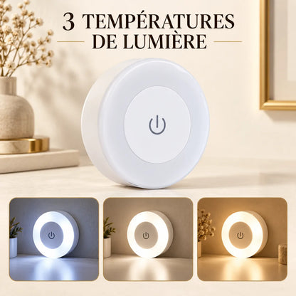 Applique Murale LED Fimura | Lampe murale sans fil rechargeable, tactile et magnétique