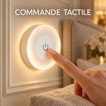 Applique Murale LED Fimura | Lampe murale sans fil rechargeable, tactile et magnétique