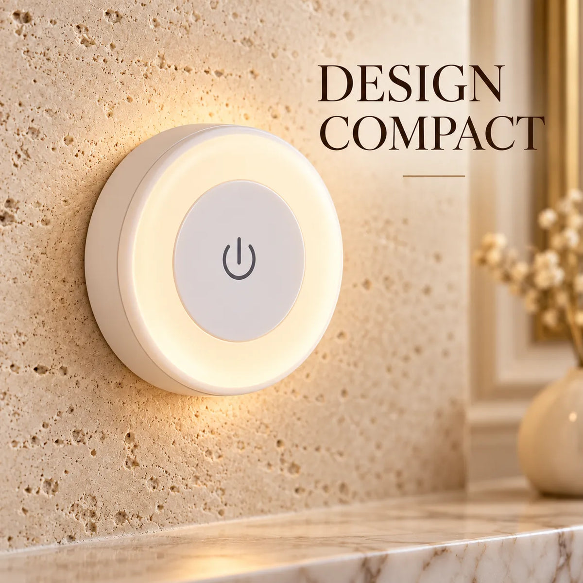 Applique Murale LED Fimura | Lampe murale sans fil rechargeable, tactile et magnétique