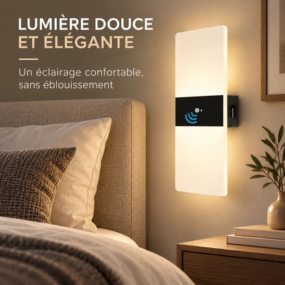 Appliques Murales LED | Lampe murale rechargeable à détecteur de mouvement