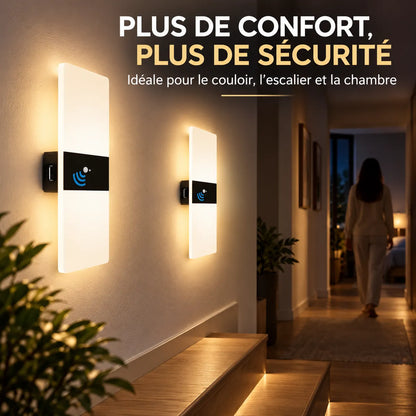 Appliques Murales LED | Lampe murale rechargeable à détecteur de mouvement