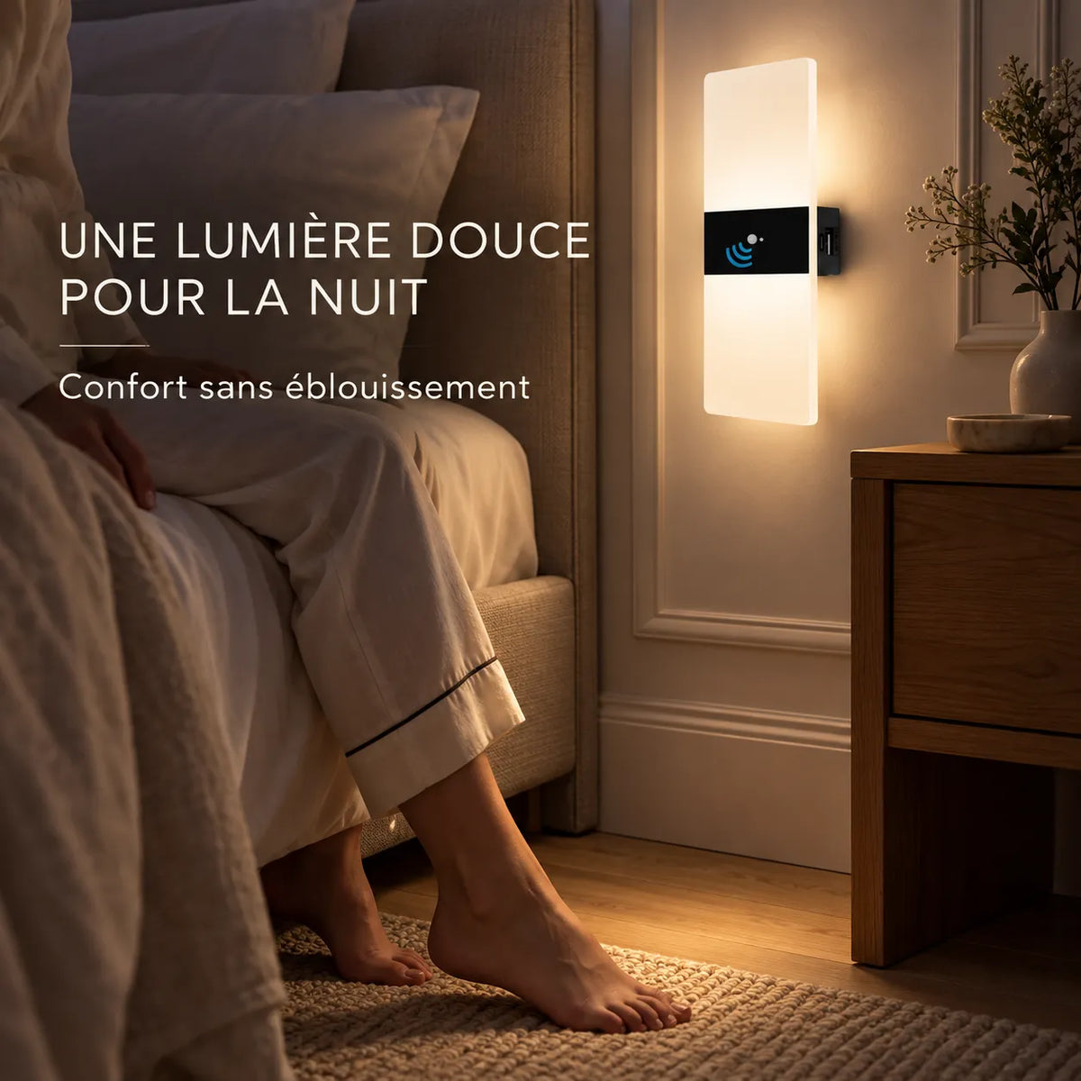 Appliques Murales LED | Lampe murale rechargeable à détecteur de mouvement