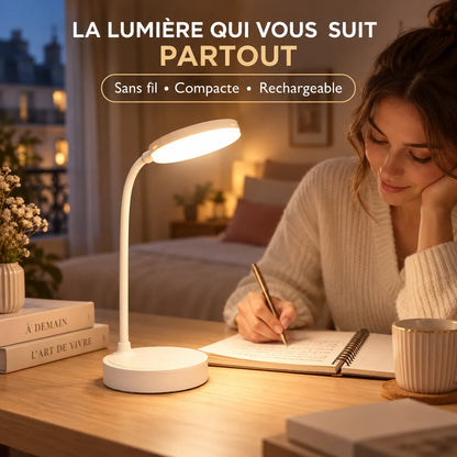 Lampe de Bureau LED Portable  | Lampe de chevet tactile, 9 modes de luminosité