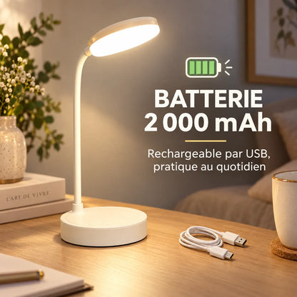 Lampe de Bureau LED Portable  | Lampe de chevet tactile, 9 modes de luminosité
