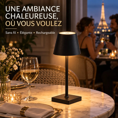 Lampe de Table LED Rechargeable | Lampe de chevet tactile, tuyau ajustable, USB-C