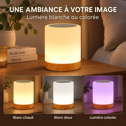 Lampe de Chevet ammtoo | Lampe tactile RGB rechargeable, veilleuse pour chambre