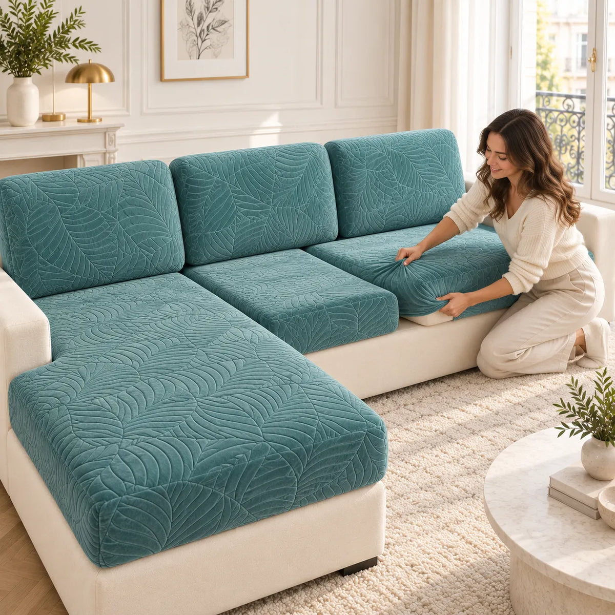 Housse de canapé imperméable | Couvre canapé extensible pour chiens