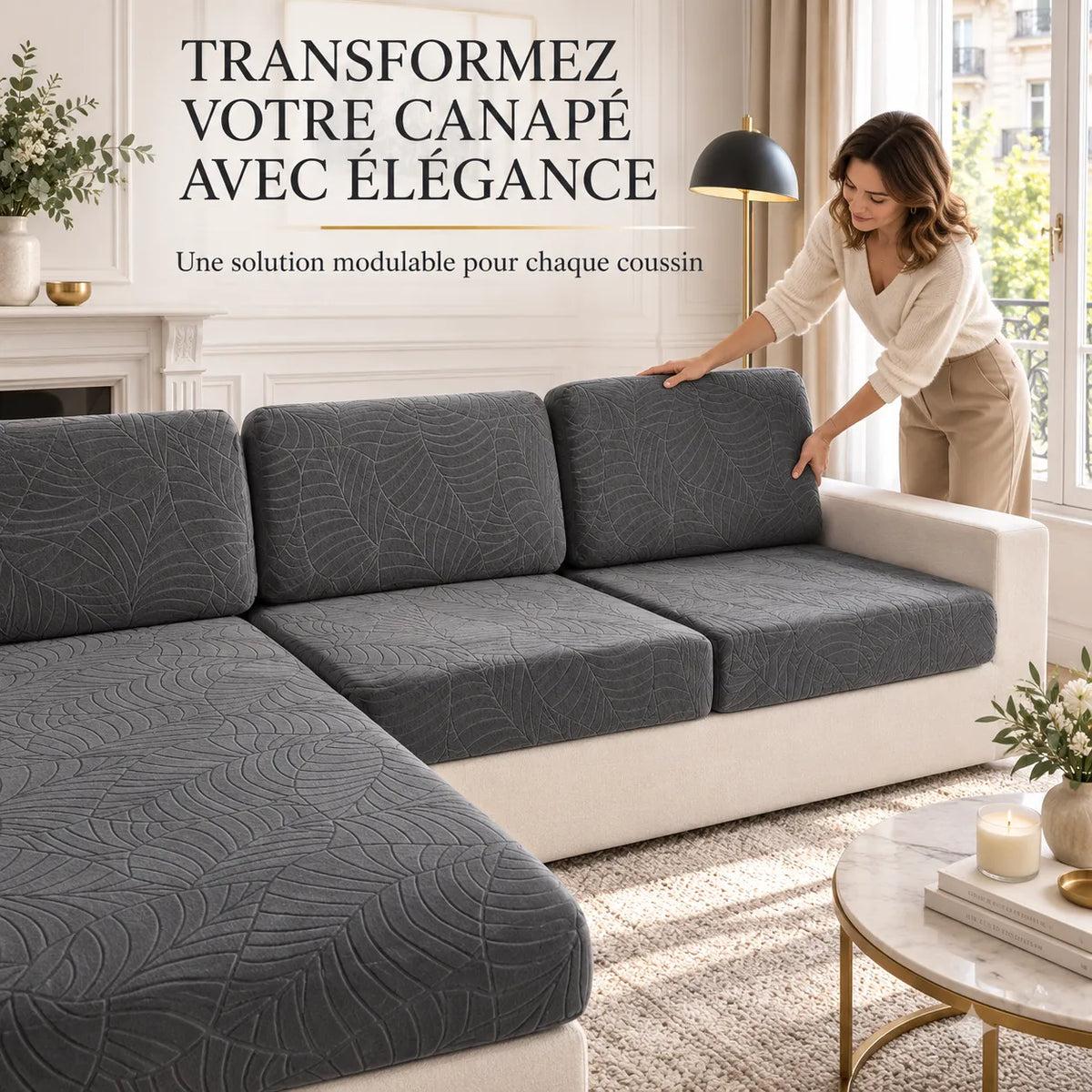 Housse de canapé imperméable | Couvre canapé extensible pour chiens