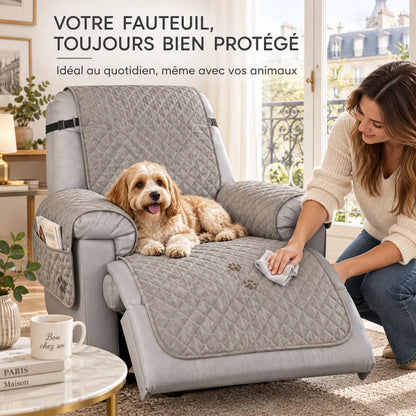 Housse de canapé inclinable | Couvre canapé antidérapant pour animaux