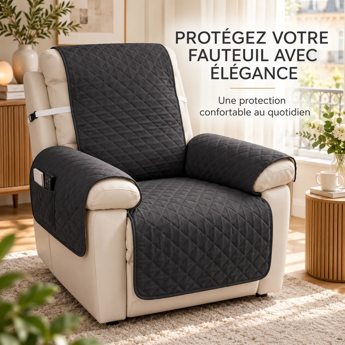 Housse de canapé inclinable | Couvre canapé antidérapant pour animaux