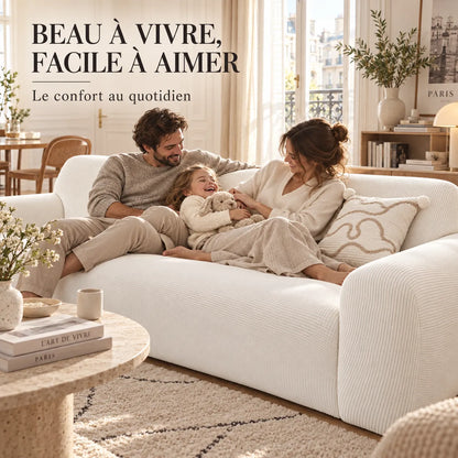 Housse de canapé en velours | Couvre canapé doux et antidérapant
