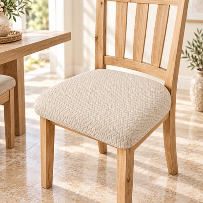 Housse de chaise épaissie | Protection de coussin extensible en jacquard