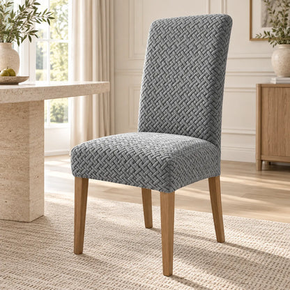 Housse de chaise extensible | Protection universelle en jacquard