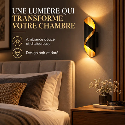 Applique murale LED en spirale | Design nordique IP65