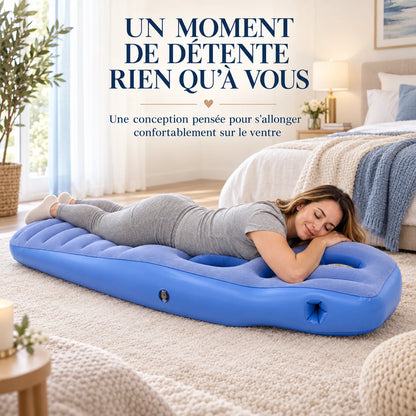 Coussin de grossesse gonflable | Matelas de maternité avec ouverture ventrale