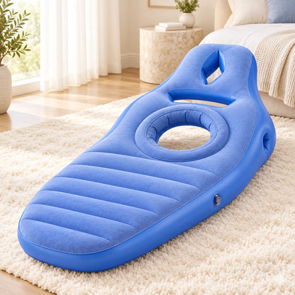 Coussin de grossesse gonflable | Matelas de maternité avec ouverture ventrale