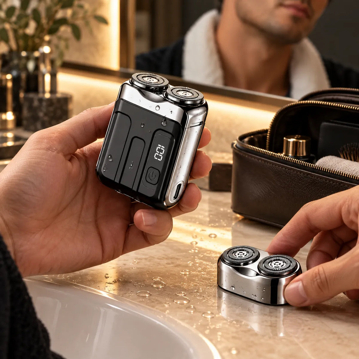Mini rasoir électrique pour hommes | Recharge USB-C