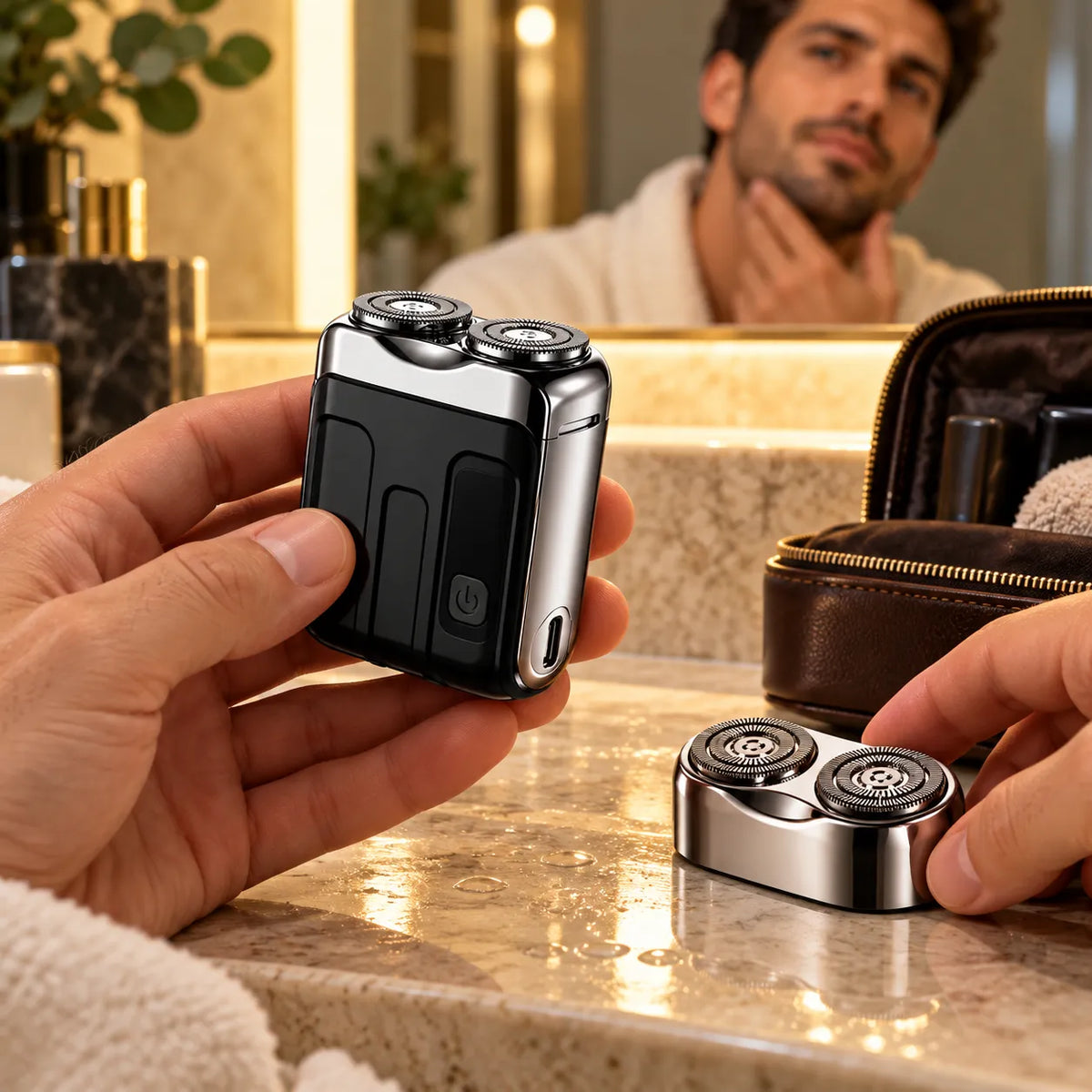 Mini rasoir électrique pour hommes | Recharge USB-C