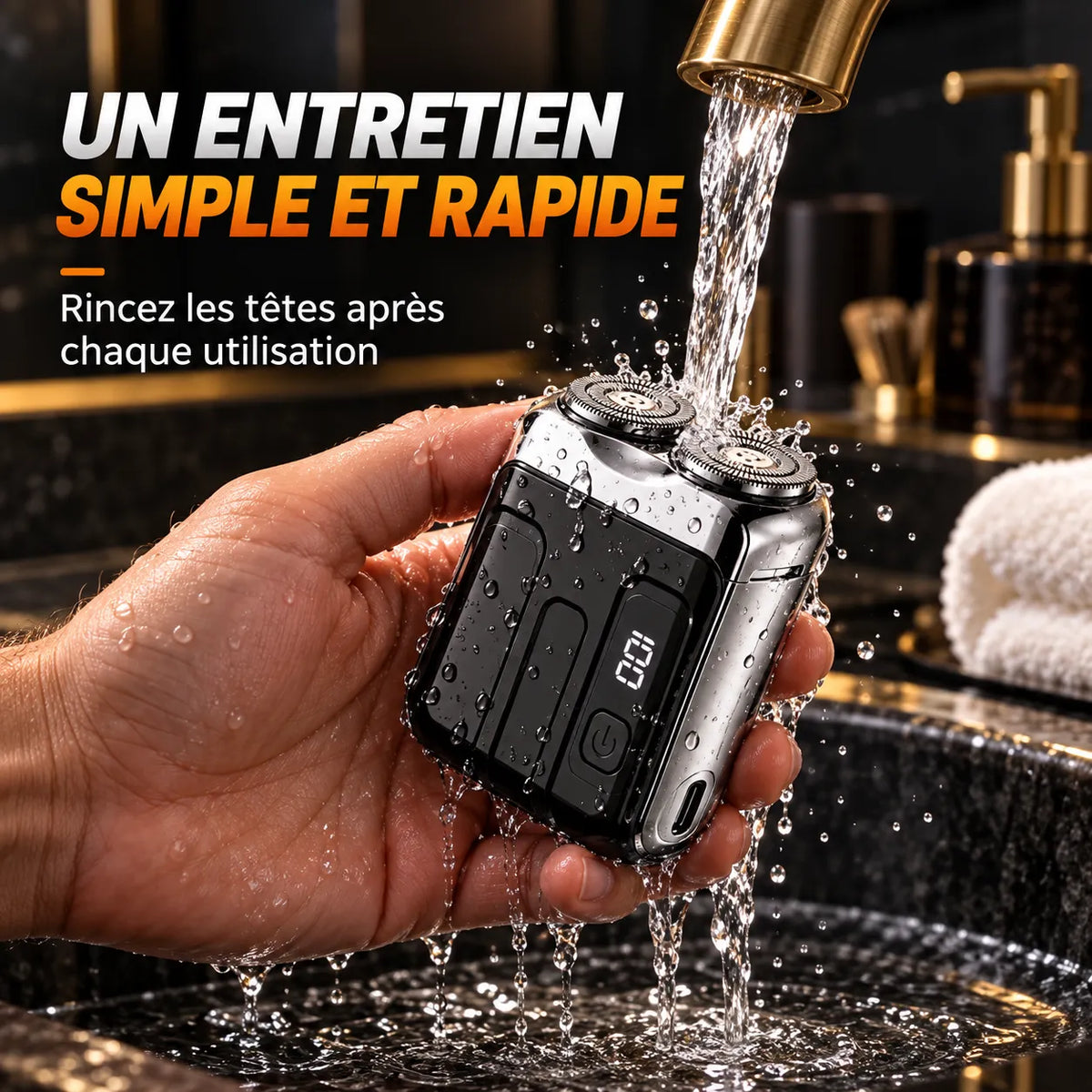 Mini rasoir électrique pour hommes | Recharge USB-C