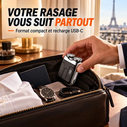Mini rasoir électrique pour hommes | Recharge USB-C